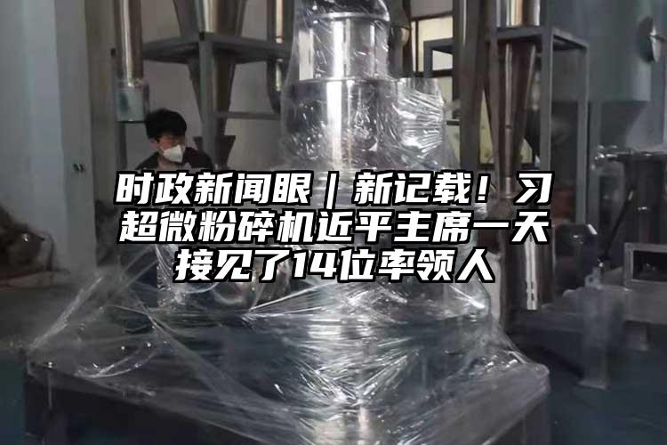 时政新闻眼｜新记载！习超微茄子视频在线看污近平主席一天接见了14位率领人